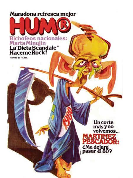 tapa de humor de 1980